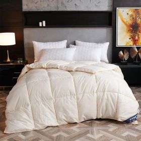 Down Duvet, Winter Duvet, Goose Down Duvet Core, Air Conditioner (Option: Creamywhite-150x200cm-4)